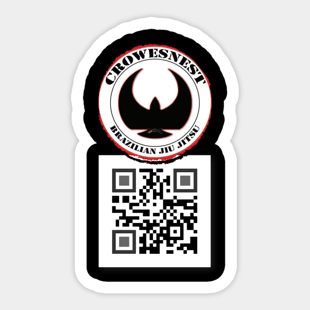 QR CRowesNest Sticker by CRowesNest BJJ